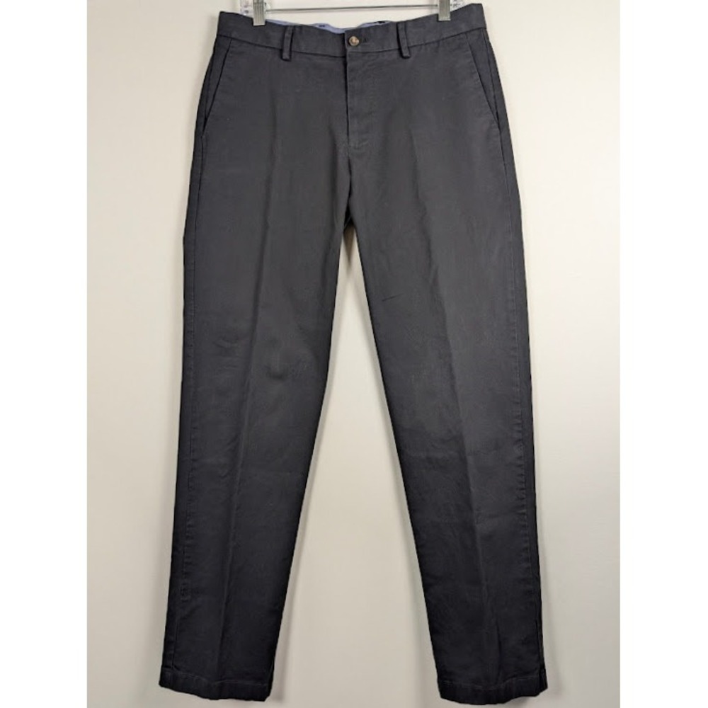 Alton Lane Chino Pants Mens 32x31 Navy Blue Tailored Fit Cotton Stretch Trousers